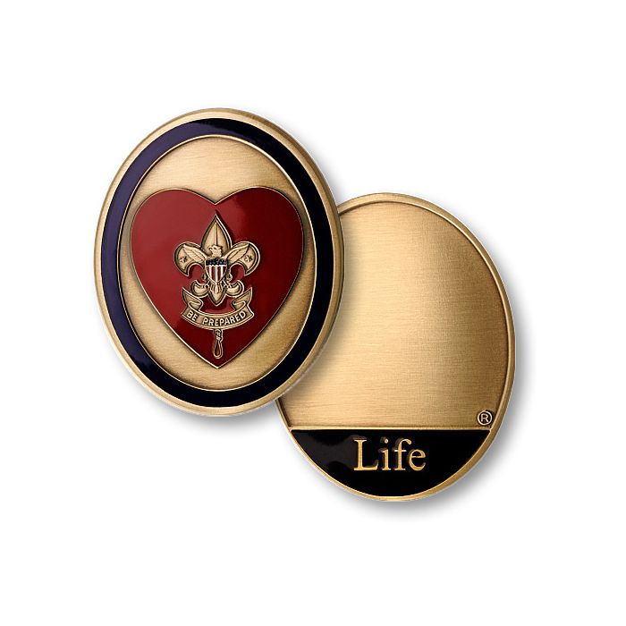 Boy Scouts of America Bronze Challenge Coin Life Scout