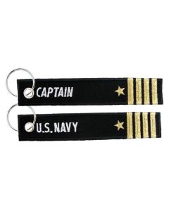 U.S Navy Commander USN Embroidered Key Chain Fob