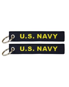 U.S Navy Commander USN Embroidered Key Chain Fob