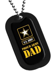 Proud Army DAD Dog Tag / Key Chain 2765