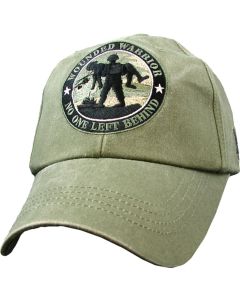 Wounded Warrior Hat / U.S. Armed Forces - Washed OD Green Baseball Cap