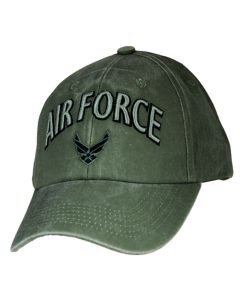 U.S. Air Force Insinga Hat - USAF Washed OD Green Baseball Cap