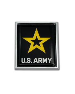 U.S. Army Star Metal Chrome Auto Emblem