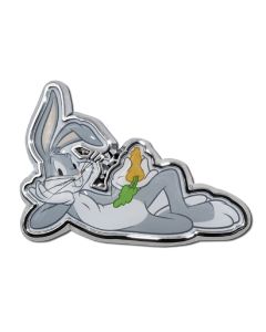 Bugs Bunny Looney Tunes Chrome Metal 3.65" x 2.5" Auto Emblem